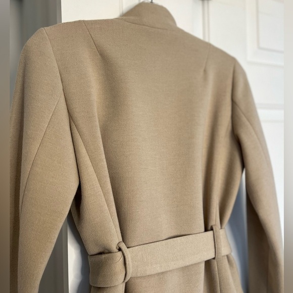 NWOT Twik Simons Self-tie Belted Coat XS Tan/Beige - Picture 10 of 16